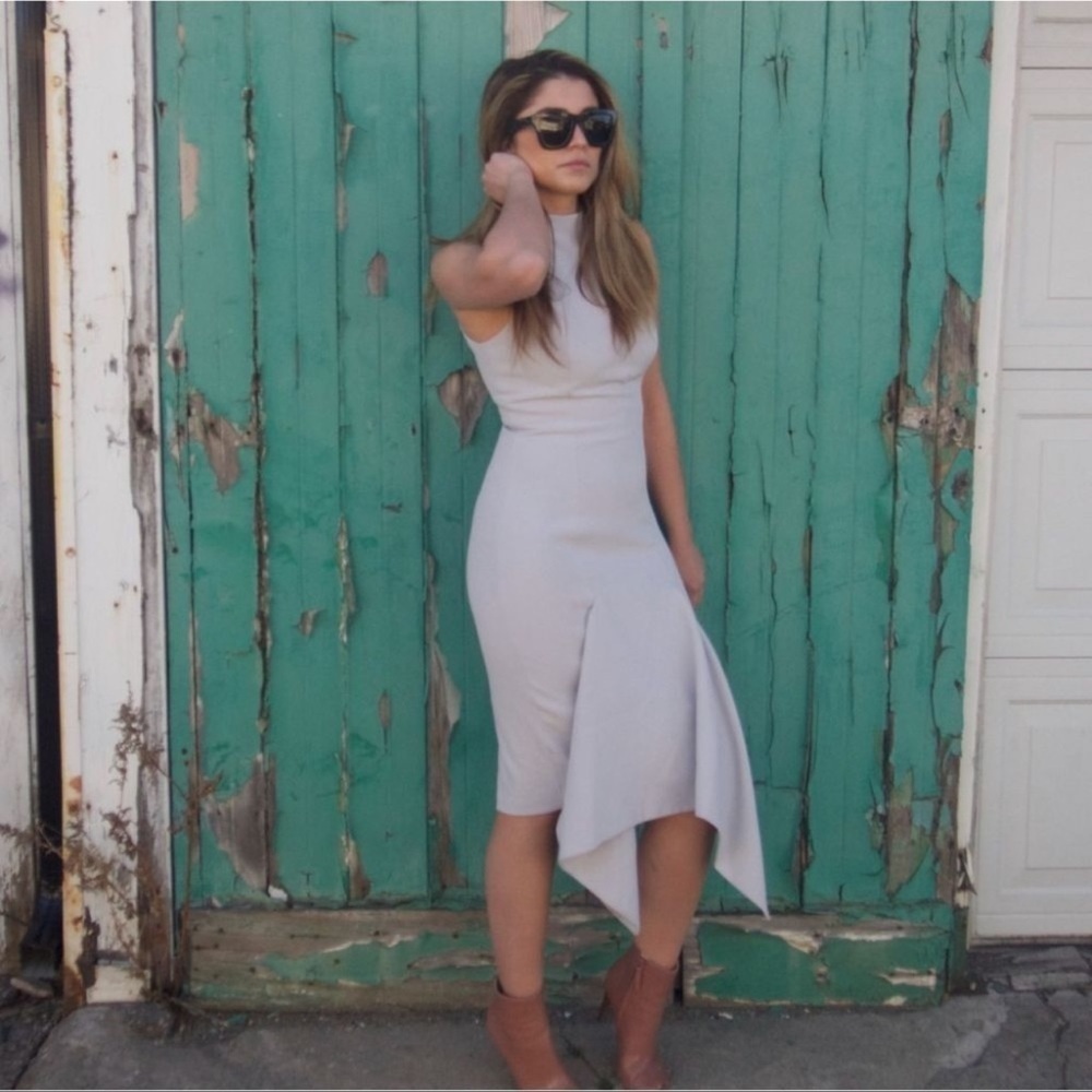 KEEPSAKE The Label X Revolve XS Catch Me Dress Wedding Formal High Neck